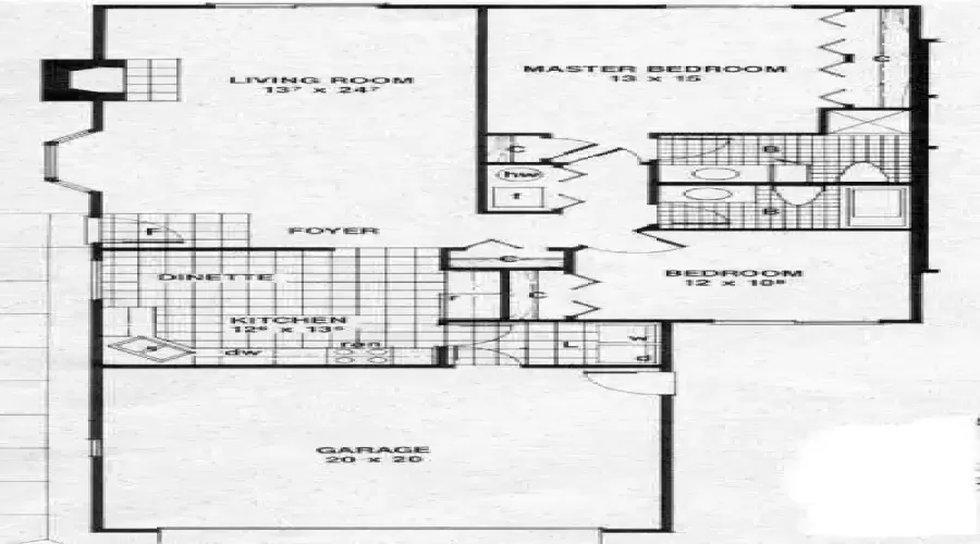 Floor plan for 9215 Maryland