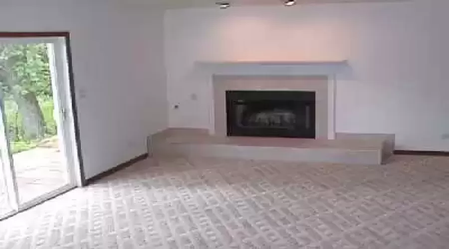 Walk-out lower level has family room with fireplace