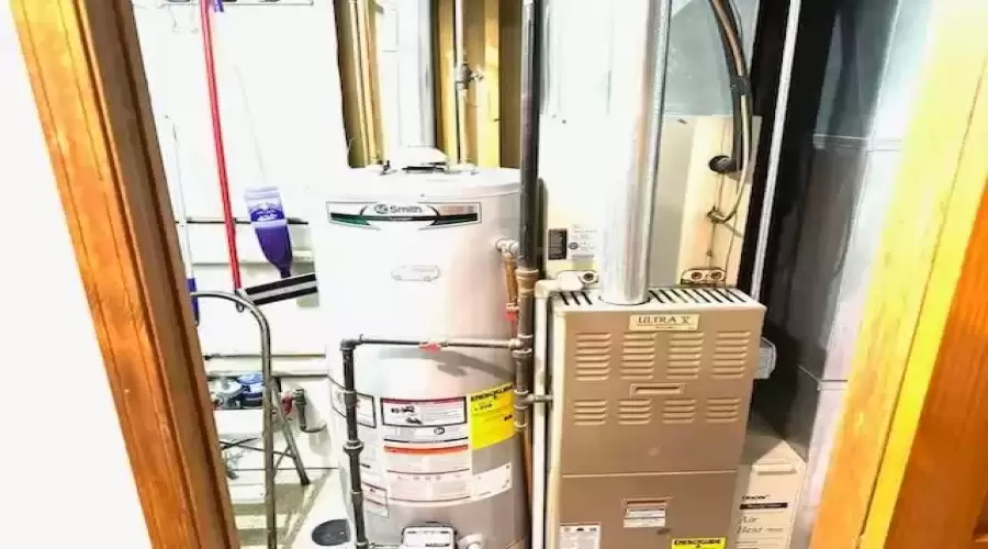 Hot water tank and furnace