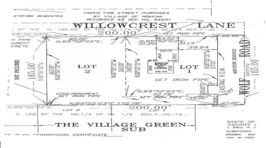 Lot 2 Willowcrest Commons Willowcrest Lane, Mokena, Illinois 60448, ,Land,For Sale,Willowcrest,MRD12022409