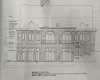 Rear elevation of proposed home showing walk-out b