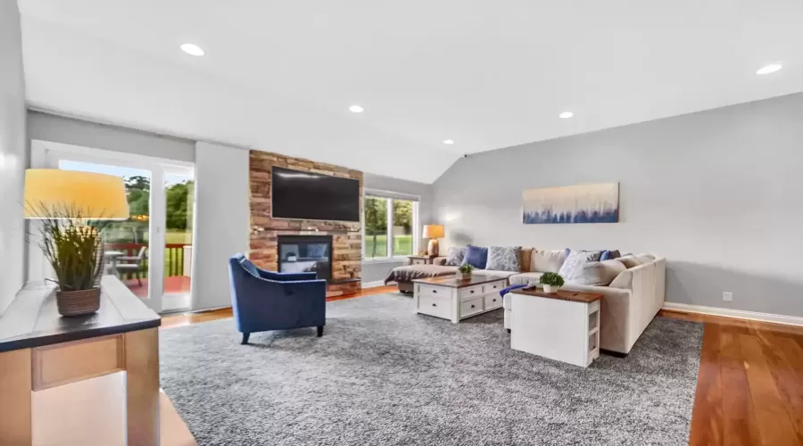 Living Room with Fireplace