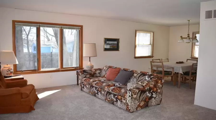 Living room looking into dining room