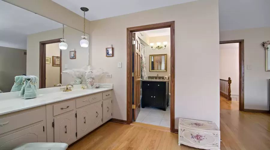 Master Bath features a Sink/Vanity Area open to th