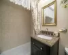 Master Bath features a Sink/Vanity Area open to th