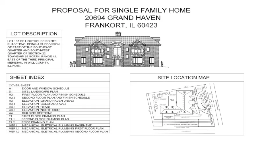 20694 Grand Haven Drive, Frankfort, Illinois 60423, ,Land,For Sale,Grand Haven,MRD12164507