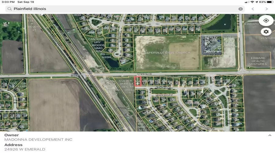 24926 Emerald Avenue, Plainfield, Illinois 60585, ,Land,For Sale,Emerald,MRD12184500