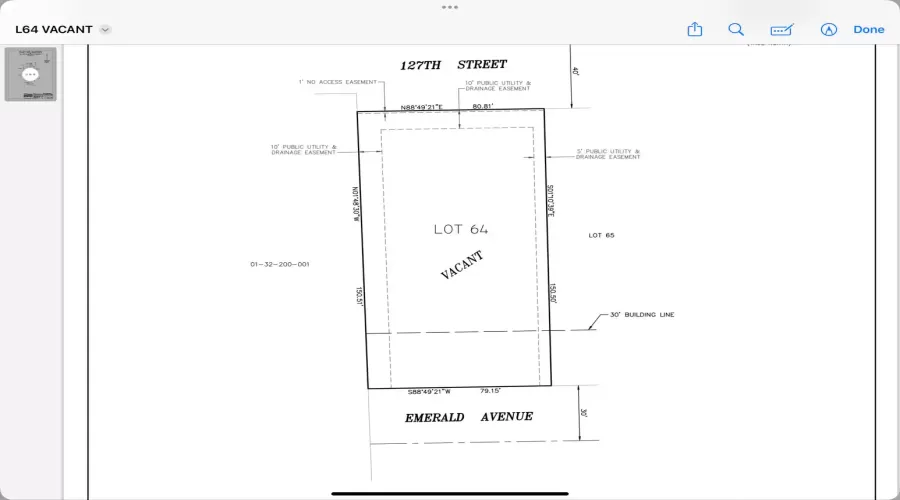 24926 Emerald Avenue, Plainfield, Illinois 60585, ,Land,For Sale,Emerald,MRD12184500