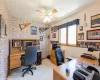 Main floor bedroom being used as office (closet ou