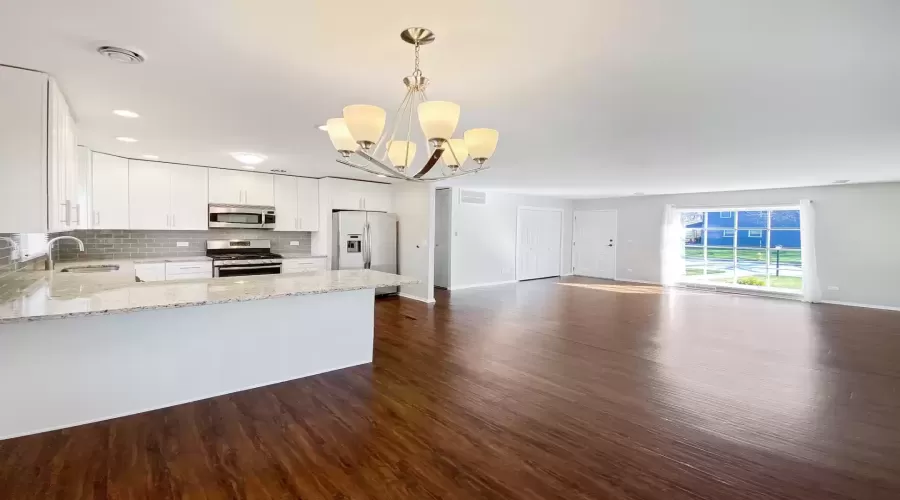 Dining Room, Kitchen and Living Room - Main Level