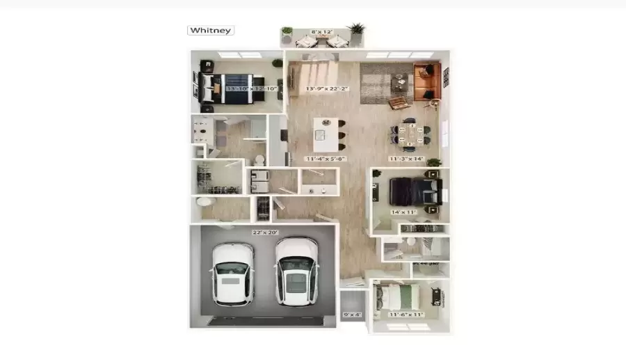 WHITNEY 3D FLOOR PLAN