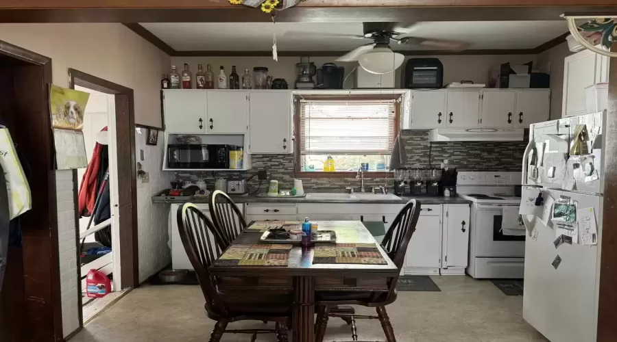 Into the kitchen area with table space