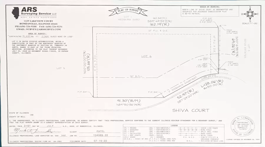 1509 Shiva Lane, Naperville, Illinois 60565, ,Land,For Sale,Shiva,MRD12173120