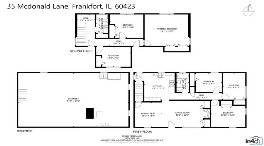 35 Mcdonald Lane, Frankfort, Illinois 60423, 6 Bedrooms Bedrooms, ,2 BathroomsBathrooms,Residential,For Sale,Mcdonald,MRD12217795